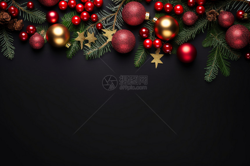 圣诞树上的装饰图片