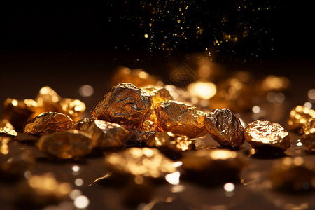 金色材料金色宝藏背景
