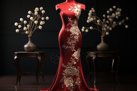 优雅风格的旗袍图片