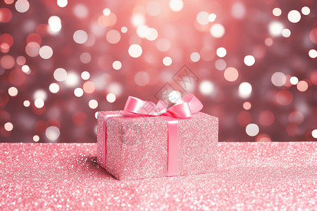 粉色的礼盒背景图片