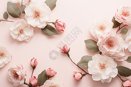 粉色的花朵背景背景图片