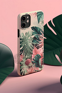 热带植物手机壳背景图片