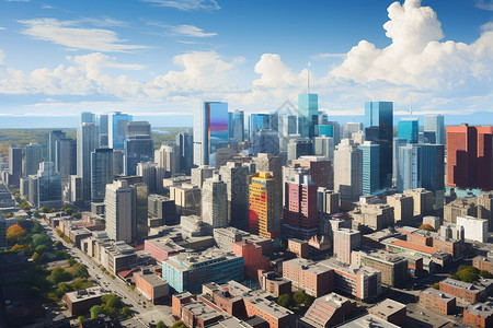 多伦多建筑多伦多市区的天际线背景