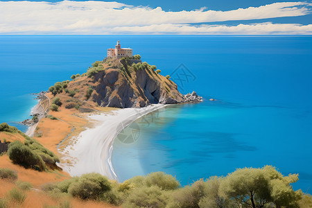 地中海上的天使之岛图片