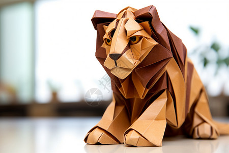 手工制作的狮子背景图片