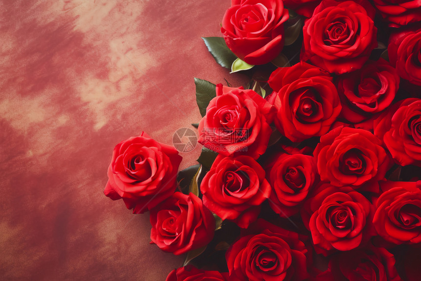 浪漫红玫瑰图片