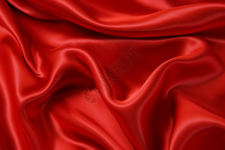 红色丝绸褶皱图片