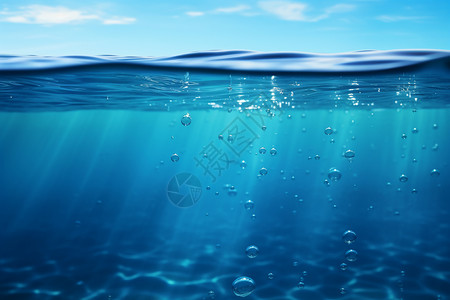 水流涌动的海底背景图片