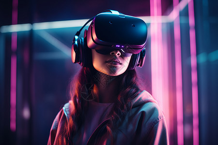 炫酷光影的VR技术图片
