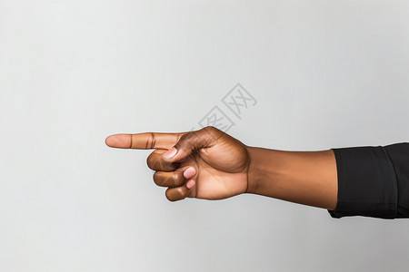 竖起手指姿势一只指向左边的手设计图片