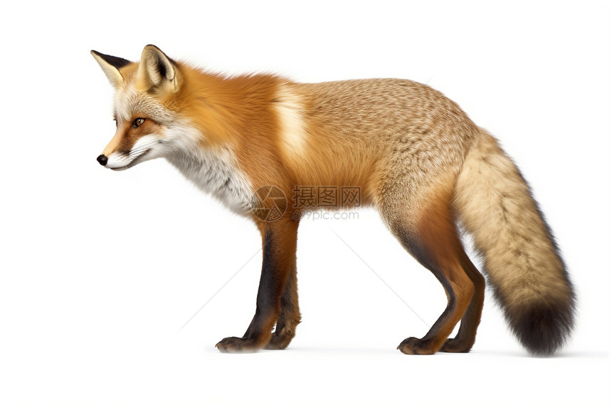 红狐狸的毛尾巴图片