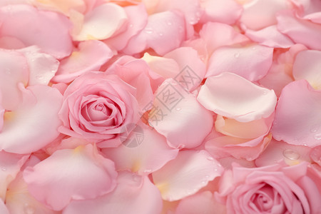 浪漫的玫瑰花瓣图片
