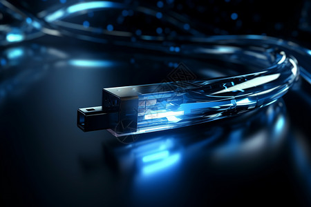 科技电缆电缆设计素材高清图片
