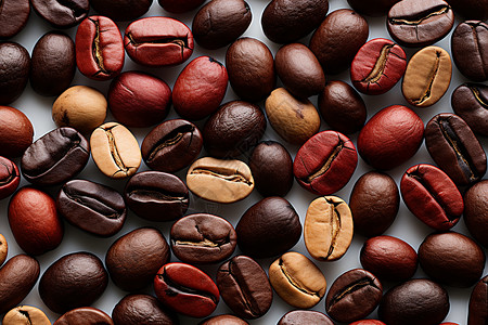 各种咖啡豆背景图片