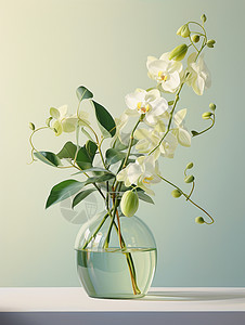 绿釉花瓶图片