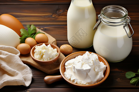 健康传统的酸奶饮品图片