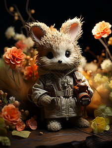 玩具兔子素材可爱的兔子公仔背景