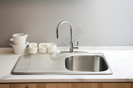 厨房整洁整洁厨房的水槽设计图片