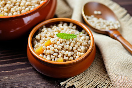 营养荞麦饭背景图片