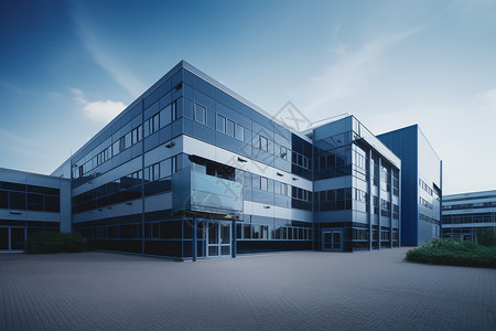 公司仓库现代工业建筑背景