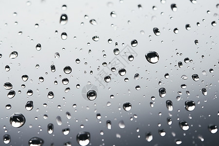 雨中玻璃雨中清晰玻璃细腻效果照片设计图片