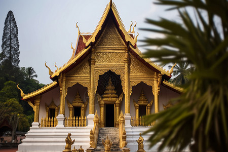 金碧辉煌的佛教建筑图片