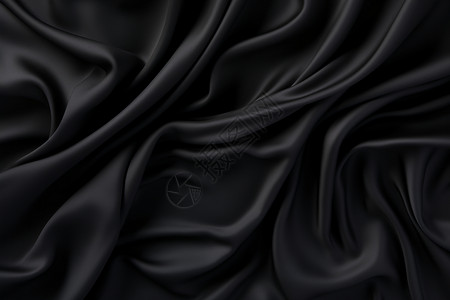 扭曲的黑色布料背景图片