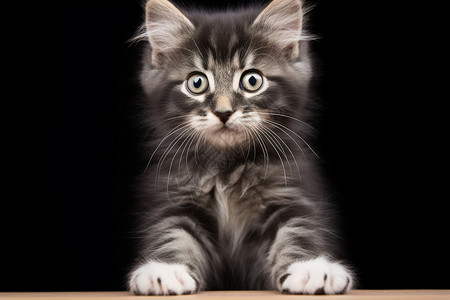 动物惊讶惊讶的小猫咪背景
