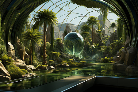 幻想主义未来主义水晶宫设计图片