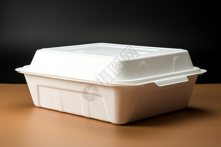 白色盒快餐外卖盒背景