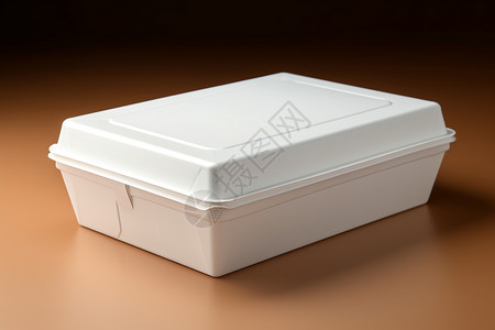 快餐盒包装样机白色的快餐盒背景