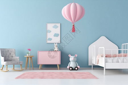 婴儿房家具婴儿房的装饰背景