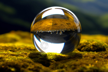 水晶球中的璀璨世界图片