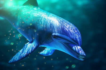 游泳的海豚背景图片