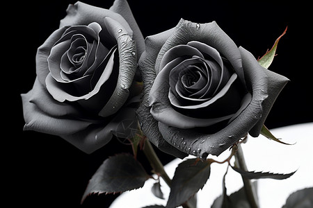 灰色情人节单色玫瑰设计图片