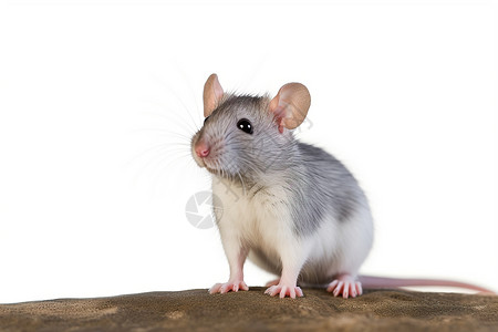 坐着的小老鼠背景图片