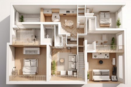 建造房子建造的住宅模型设计图片