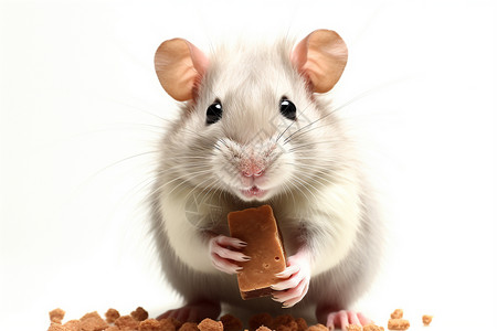偷吃东西的老鼠高清图片
