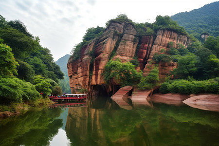 丹霞地貌风景图片