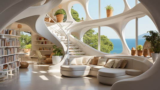 别墅客厅设计现代风格设计设计图片