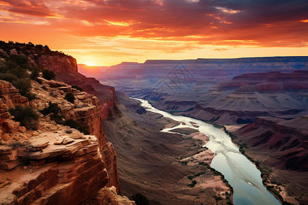 晨光下的大峡谷图片