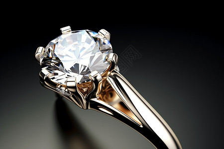 精美的钻石戒指背景图片