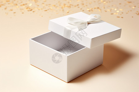 白色的礼盒背景图片