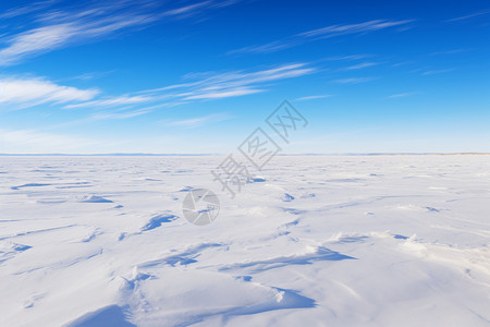 一望无际的雪面背景图片