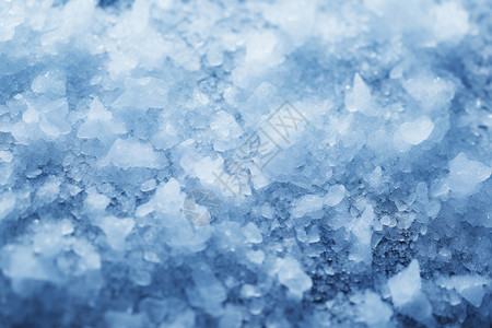 雪晶体许多蓝色颗粒设计图片