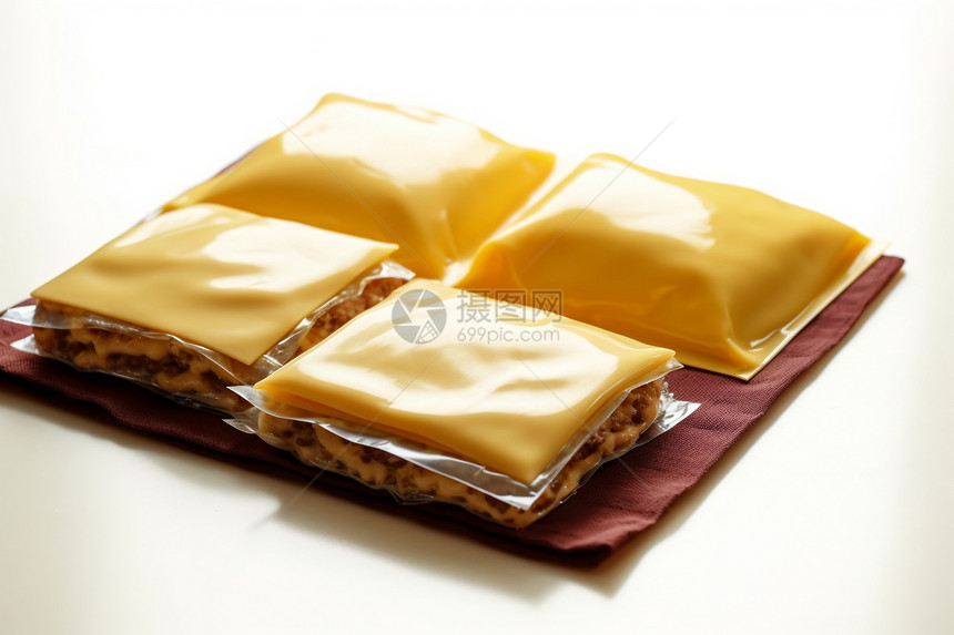 美味的四片奶酪图片