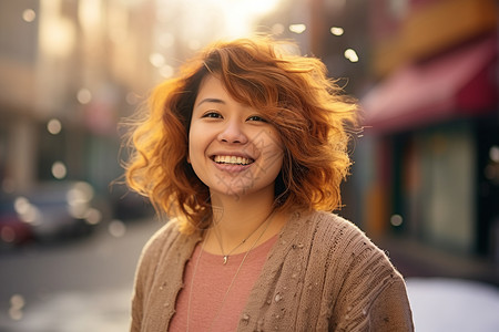 短发的女孩背景图片