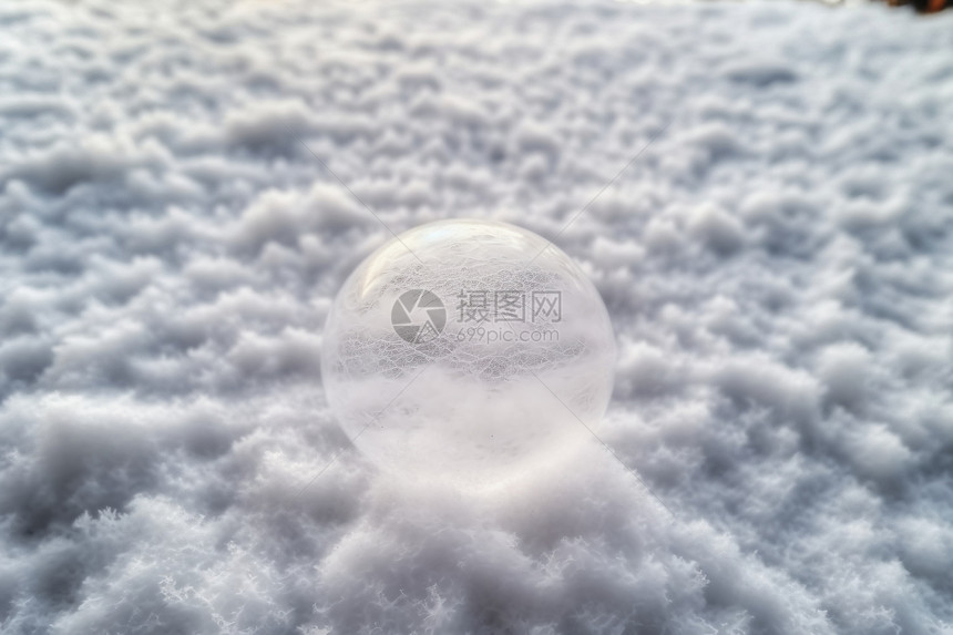 寒冬中的雪地图片