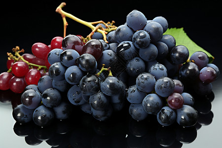 新鲜的葡萄背景图片
