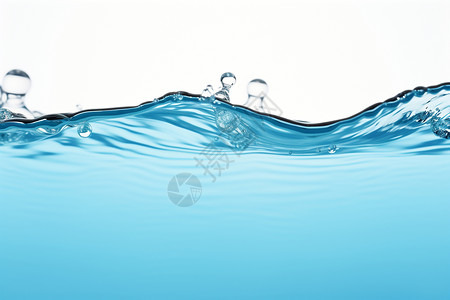 干净透明的水滴纯净的水背景